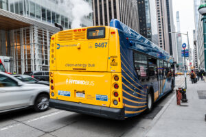 Clean Energy Bus in New York City