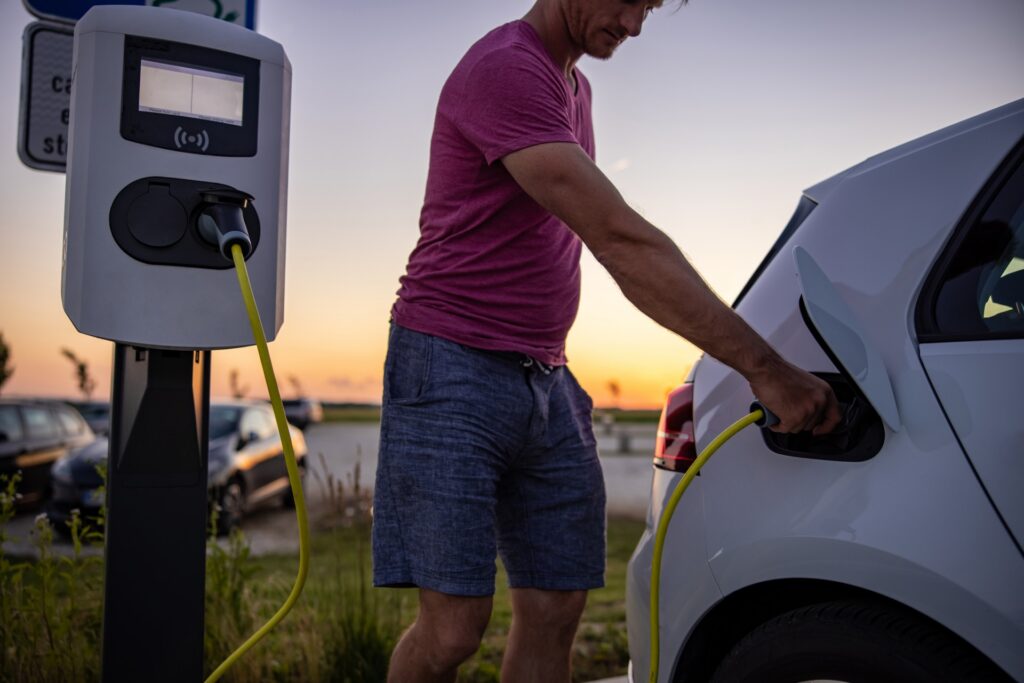 Men-charging-car